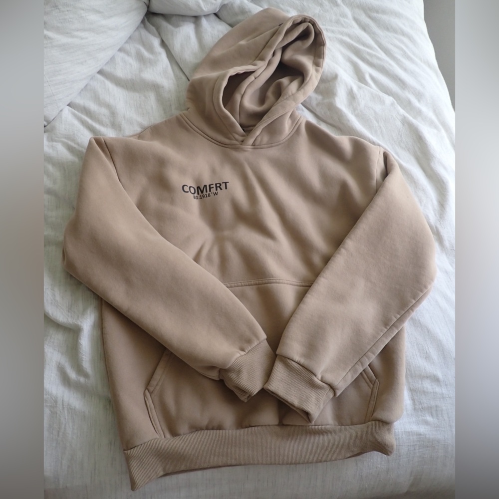 Beige Unisex Hoodie